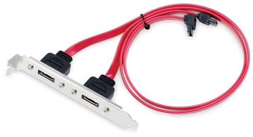 SATA Dual Internal to eSATA Port Adapter Bracket